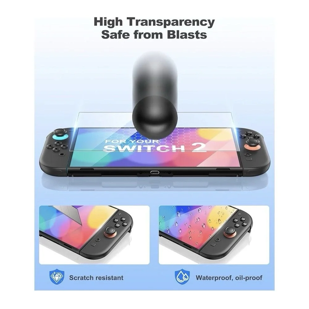 Larstylee 17 In 1 Switch 2 Accessories Bundle Carrying Case, Screen Protector,